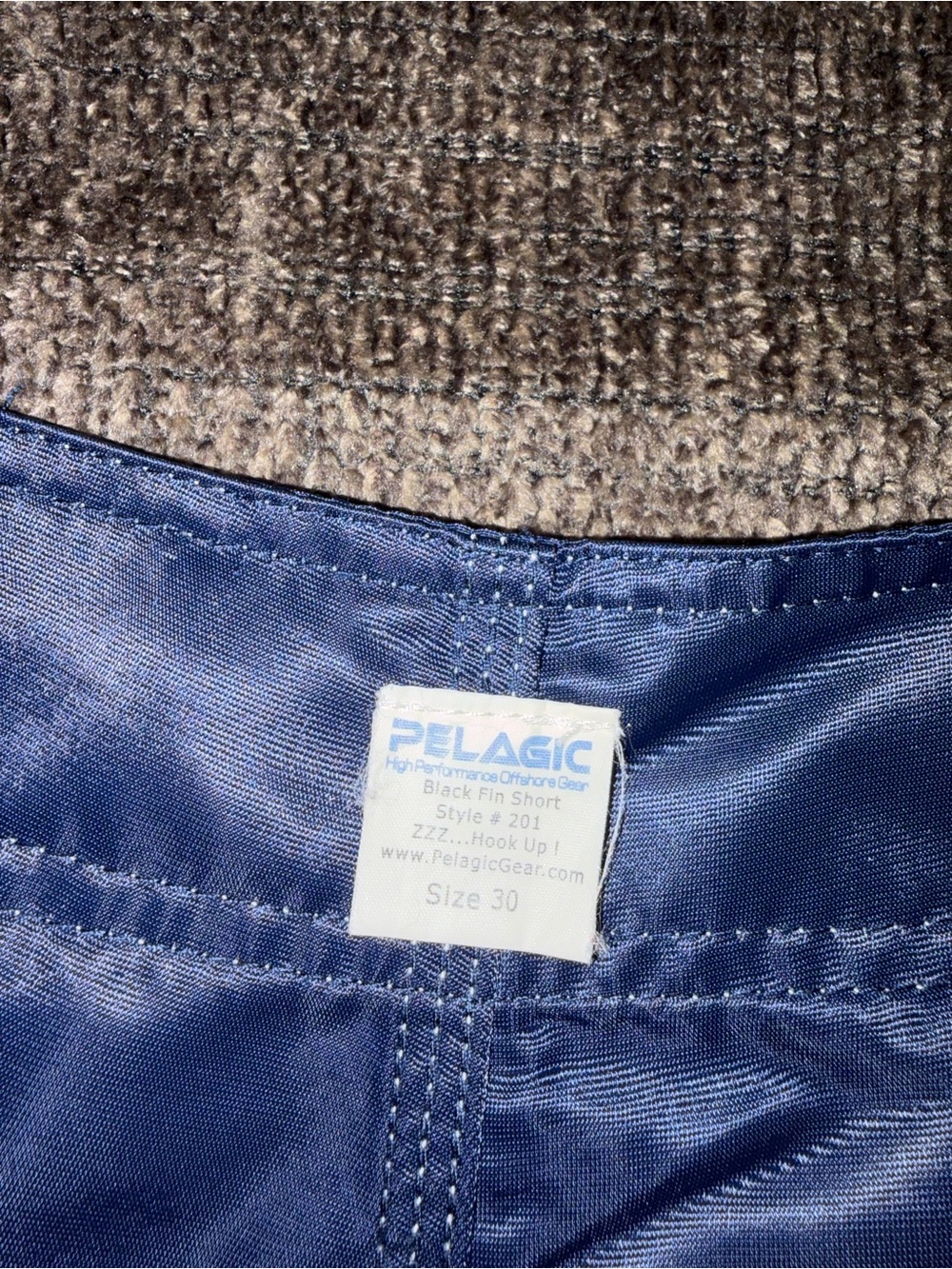 Navy Blue Black Fin Pelagic Swim Shorts Size 30 - Picture 8 of 11